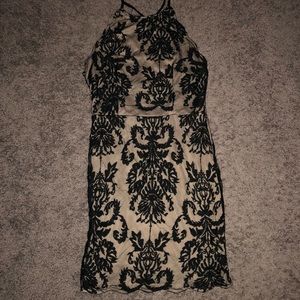 LF black bodycon dress